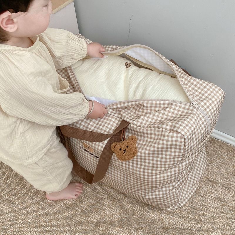 Baby Clothing Quilt - ถุงเก็บผ้าฝ้ายสำหรับเสื้อผ้าเด็กอนุบาลและถุงเก็บผ้านวม กระเป๋าถือสำหรับเก็บเสื้อผ้าเด็ก