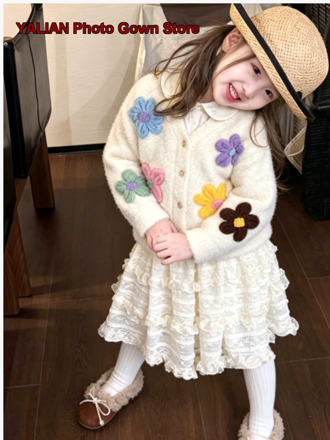 Baby Clothing Unique - เสื้อโค้ทถักสไตล์ลำลองสำหรับเด็กผู้หญิง ฤดูใบไม้ร่วง 2026 เสื้อผ้าเด็กที่มีเอกลักษณ์