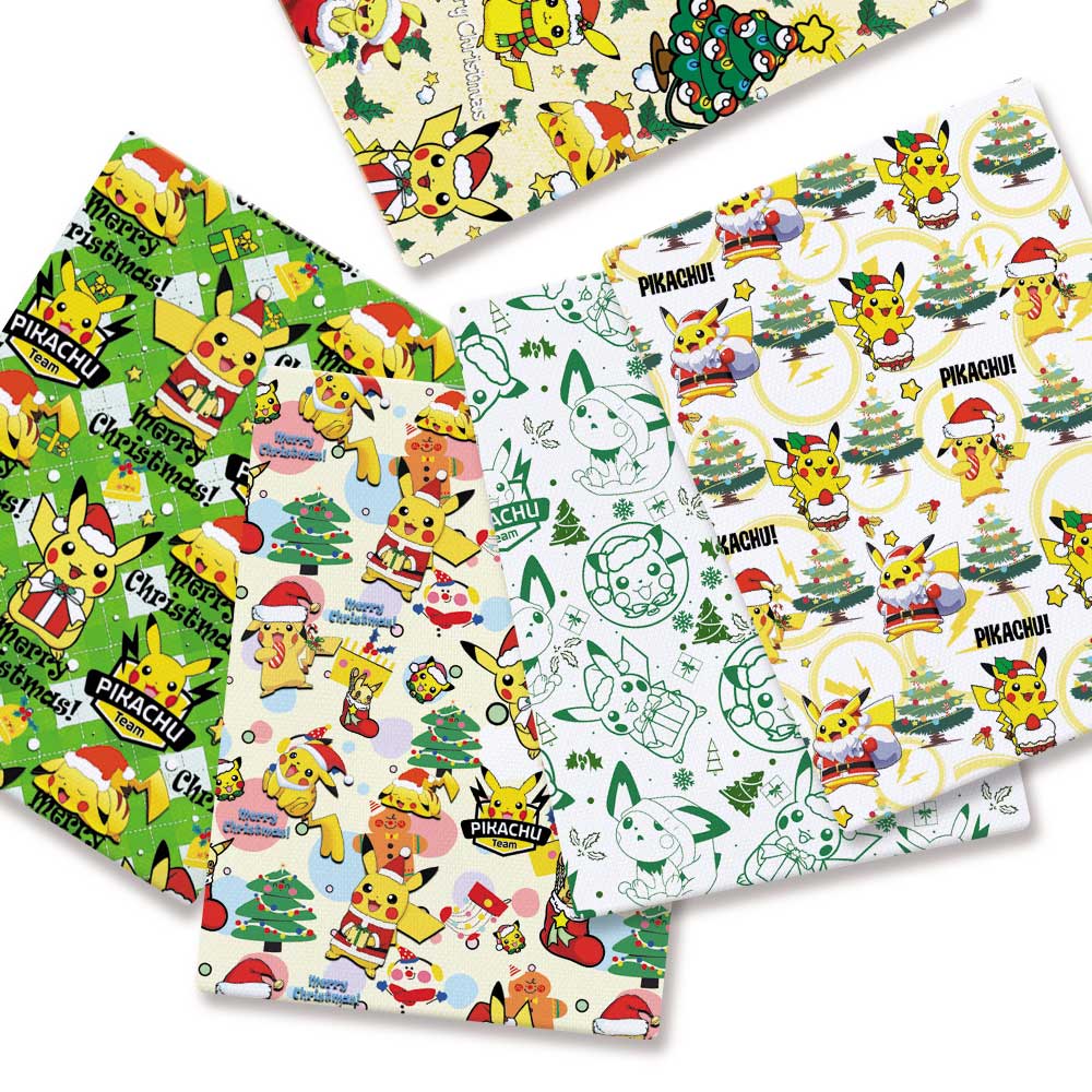 Baby Clothing Quilt - ชุดเดรสลายการ์ตูนโปเกมอนสำหรับเด็ก Fabric140 * 50ซม. งานเย็บปะต่อผ้าสำหรับผ้าพิมพ์บ้านงานเย็บผ้าสำหรับเด็ก