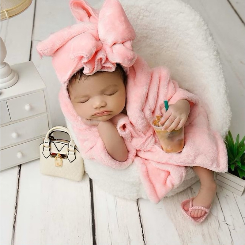 ชุดนอนผ้าฝ้ายนุ่มชุดเสื้อคลุมอ - Baby Sleep Suit บทวิจารณ์และราคา