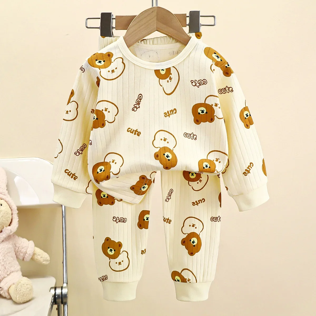 ชุดนอนให้ความอุ่นผ้าฝ้ายเด็กหญ - Baby Sleep Suit บทวิจารณ์และราคา