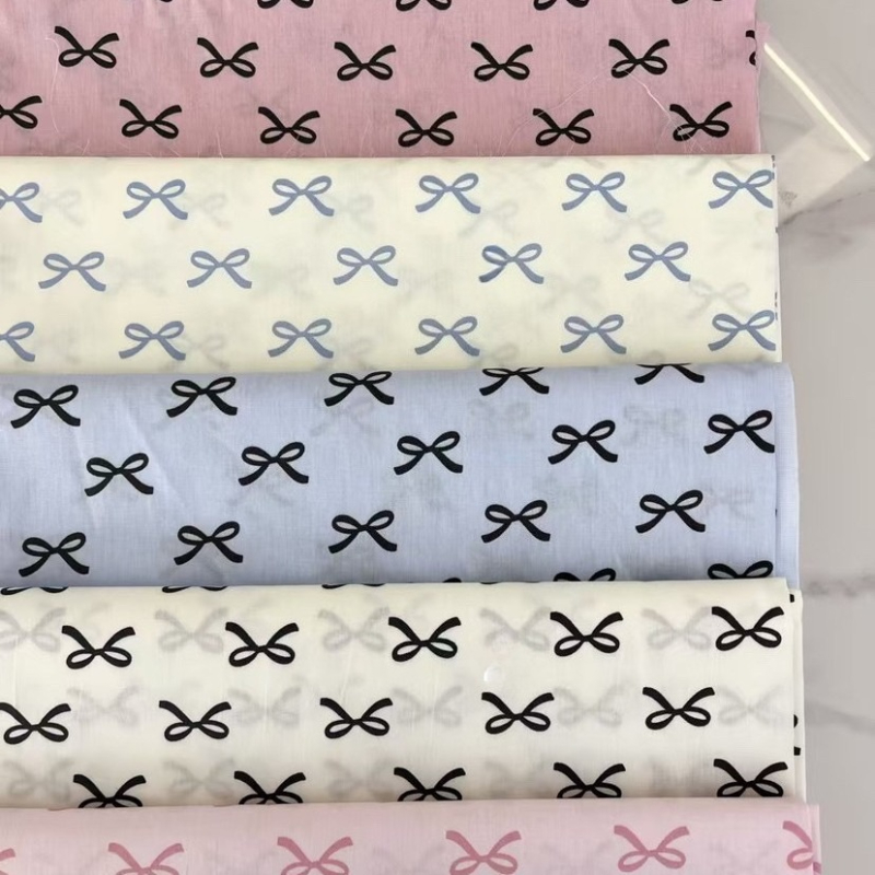 160x50 ซม.ผ้าฝ้ายทวิลพิมพ์โบว์ - Baby Clothing Quilt บทวิจารณ์และราคา