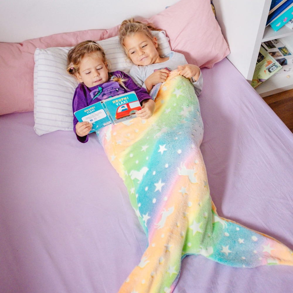 ถุงนอนหางนางเงือกผ้าแฟลนเนล ผ้ - Fleece Sleep Bag บทวิจารณ์และราคา